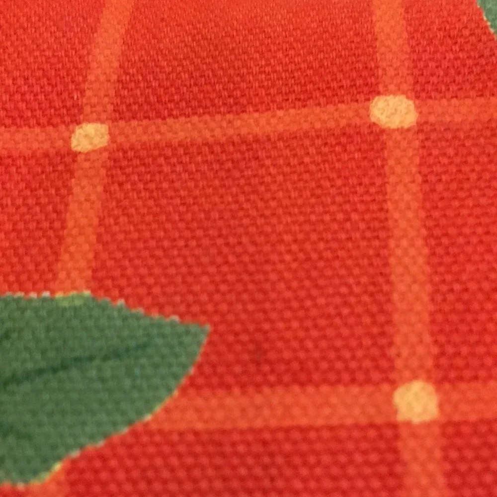 Crate &Barrel Red Hollyberry Kitchen Towel Resale Fair Condition Cotton 27.5x20”